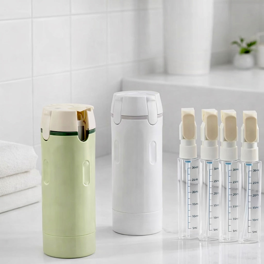 Sticlă de voiaj 4-în-1 (4x30 ml)